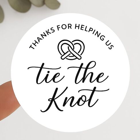 120 × شكراً لمساعدتنا على ربط ملصقات العقدة ، وفضل الزفاف ، وربط ملصقات العقدة ، وملصقات شكر ريفي للضيوف ، وزينة المشاركة ودش الزفاف ، 1.6 بوصة. in Saudi Arabia