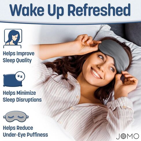 100% Tencel Sleep+mask - Eye Mask Sleeping Mask, Sleep Eye Mask Men, Light Blocking Sleep Masks for Women, Eye Shade Cover for Travel, Night Eye Masks Sleep Blindfold Eye Pillow Blackout Black Eyemask in Saudi Arabia