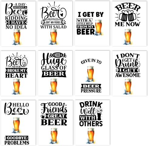11 National Beer Day المصنوع يدويًا 5 × 7 بطاقات تحية فارغة مع بطاقات ملاحظات فارغة مع ماء ألوان زجاجية. in Saudi Arabia