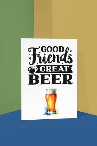 11 National Beer Day المصنوع يدويًا 5 × 7 بطاقات تحية فارغة مع بطاقات ملاحظات فارغة مع ماء ألوان زجاجية. in Saudi Arabia