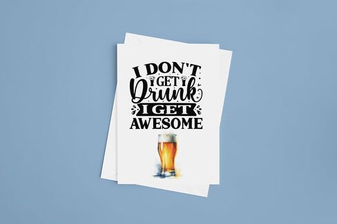 11 National Beer Day المصنوع يدويًا 5 × 7 بطاقات تحية فارغة مع بطاقات ملاحظات فارغة مع ماء ألوان زجاجية. in Saudi Arabia