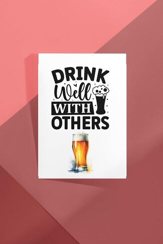 11 National Beer Day المصنوع يدويًا 5 × 7 بطاقات تحية فارغة مع بطاقات ملاحظات فارغة مع ماء ألوان زجاجية. in Saudi Arabia