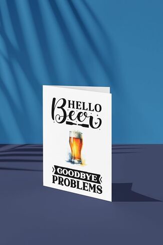 11 National Beer Day المصنوع يدويًا 5 × 7 بطاقات تحية فارغة مع بطاقات ملاحظات فارغة مع ماء ألوان زجاجية. in Saudi Arabia