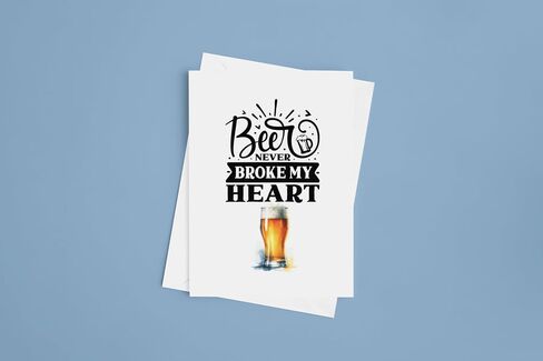 11 National Beer Day المصنوع يدويًا 5 × 7 بطاقات تحية فارغة مع بطاقات ملاحظات فارغة مع ماء ألوان زجاجية. in Saudi Arabia