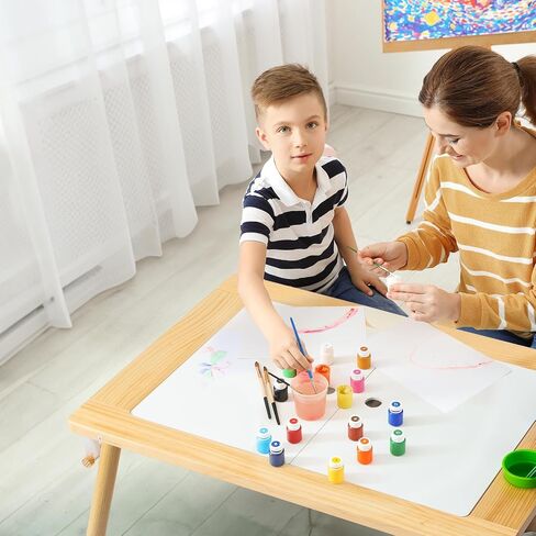 Karl home Sensory Table for Toddlers with Stool, Multifunction Activity Table with 2 Storage Bins, Kids Table with Pen Holder, Art & Craft, Play Sand Indoor and Outdoor, Gifts for Boys and Girls in Saudi Arabia