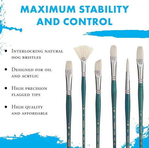 Princeton Ashley Paintbrush, Size 4, Blue Green in Saudi Arabia