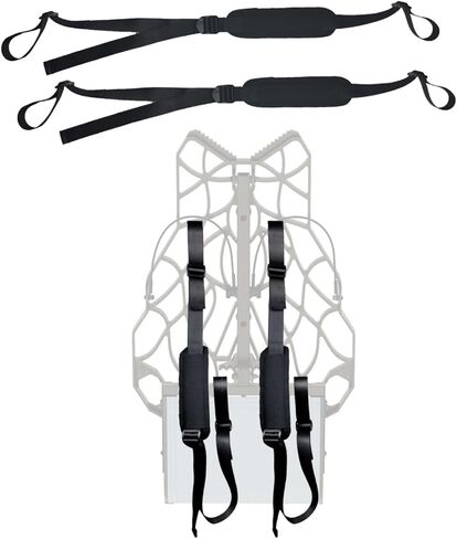 4PCS Tree Stand Backpack Straps and Stabilizer Straps Treestand Carrying Pack and Utility Strap for Holding Climbing Tree Stand Transport System Deer Hunting Accessories Lightweight Black in Saudi Arabia