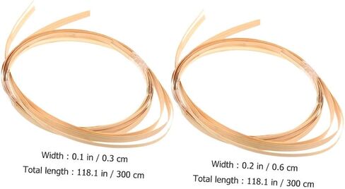 NUOBESTY Bundles Weaving Strips for Crafts Durable DIY Basket Making Materials Flat Reed Cane for Repairs and Projects Each Sturdy and Easy to Shape in Saudi Arabia