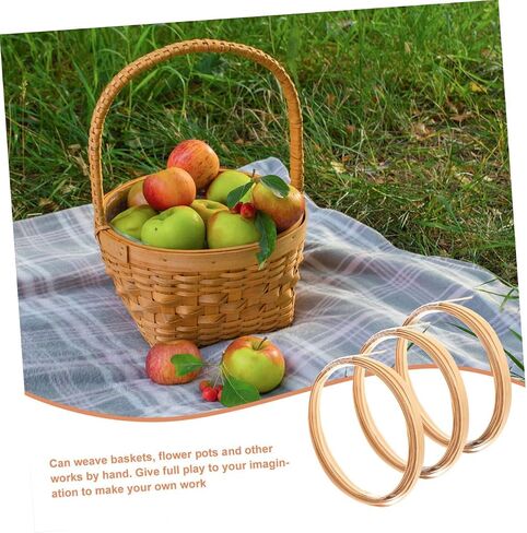 NUOBESTY Bundles Weaving Strips for Crafts Durable DIY Basket Making Materials Flat Reed Cane for Repairs and Projects Each Sturdy and Easy to Shape in Saudi Arabia