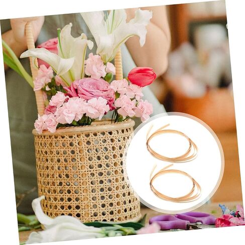 NUOBESTY Bundles Weaving Strips for Crafts Durable DIY Basket Making Materials Flat Reed Cane for Repairs and Projects Each Sturdy and Easy to Shape in Saudi Arabia