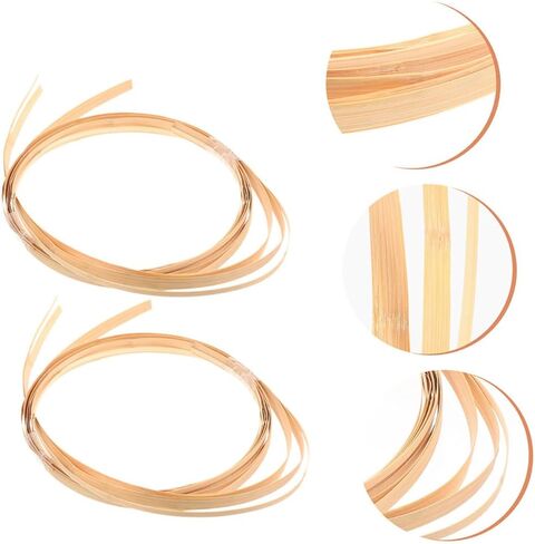 NUOBESTY Bundles Weaving Strips for Crafts Durable DIY Basket Making Materials Flat Reed Cane for Repairs and Projects Each Sturdy and Easy to Shape in Saudi Arabia