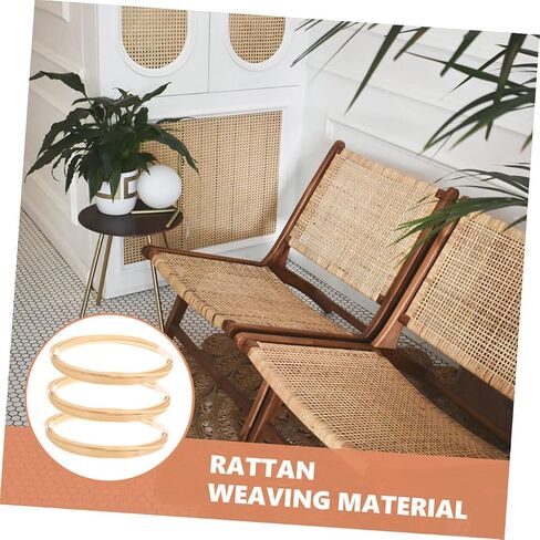 NUOBESTY Bundles Weaving Strips for Crafts Durable DIY Basket Making Materials Flat Reed Cane for Repairs and Projects Each Sturdy and Easy to Shape in Saudi Arabia