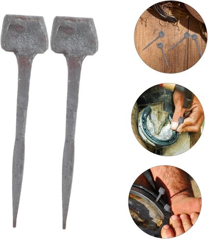 Ganazono 20pcs Horse Hoof Care Accessories Iron Horseshoe Nails Hoof Repair Apair Fearsistrian Equistrian Equistrian in Kuwait