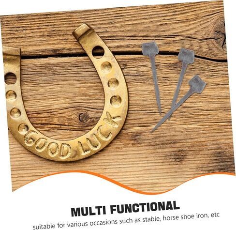 Toyvian 20pcs Iron Horseshoe Nails for Hoof Care Sturdy Metal Horseshoe Tools for Equestrian Maintenance and Training Essential Horse Hoof Repair Accessories in Saudi Arabia
