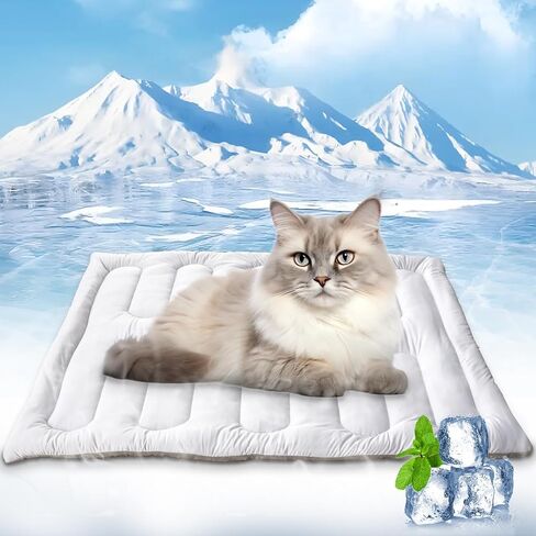Dog Cooling Mat, Reversible Self-Cooling Mat for pet, Cool Fabric Top & Velvet Back, Portable Ice Cool Fabric Dog Bed, Easy Washable Summer Pets Cool Pad for Indoor Outdoor (XL(59.0″*39.8″)) in Saudi Arabia
