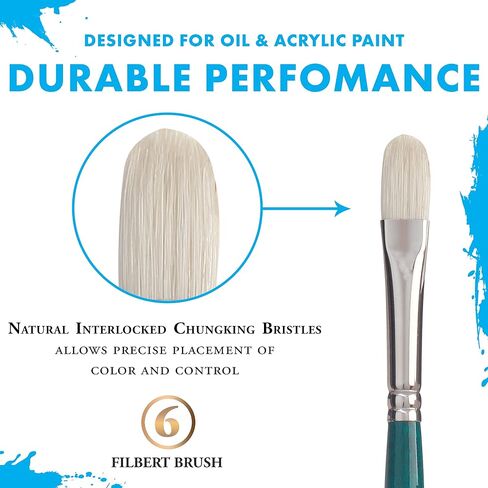 Princeton Ashley Paintbrush, Size 4, Blue Green in Saudi Arabia
