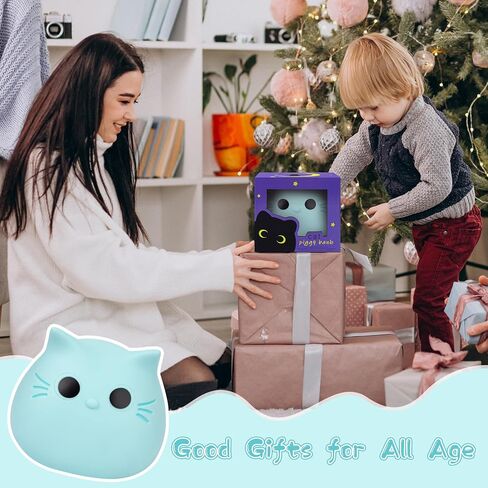 بنك Piggy ، أسود Cat Money Saving Gifts for Kids ، Black Cat Bank Coin Box Cat Coin Bank Piggy Bank Toy للبالغين Birth Births 7 × 6 بوصات in Kuwait