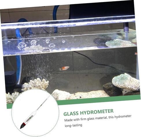 Aquarium Meter Glass Hydrometer Dual Scale Sea Water Testing Tool Professional Aquarium Test Tool Measures Salt Concentration up 1.040 in Saudi Arabia