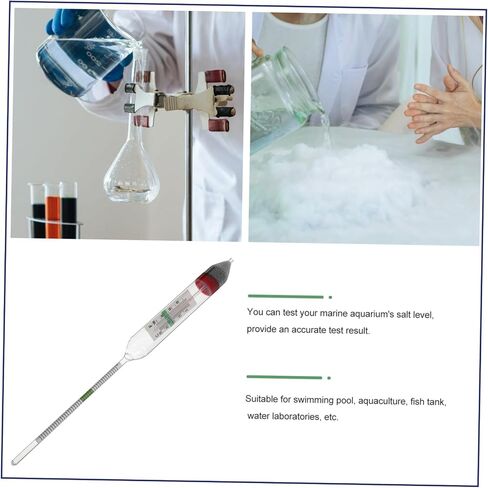 Aquarium Meter Glass Hydrometer Dual Scale Sea Water Testing Tool Professional Aquarium Test Tool Measures Salt Concentration up 1.040 in Saudi Arabia