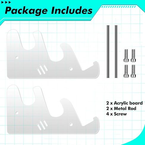 Acrylic Keyboard Display Stand Holder Mechanical Computer Stand Shelf for Desk Transparent Acrylic 3 Tier Keyboards Storage Holder Tray for Computer Tablet Picture Frame in Saudi Arabia