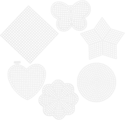 TEHAUX 6pcs Craft Mesh Mesh Quilting Slider Mat Sheets Crocheting Accessories in Saudi Arabia