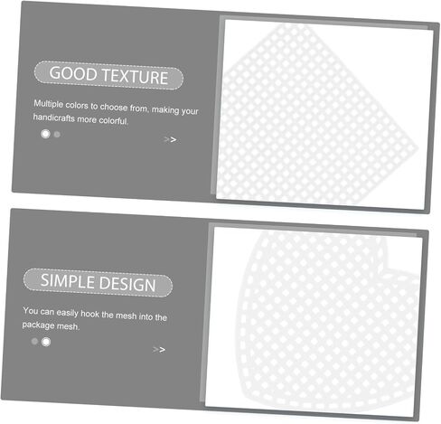 TEHAUX 6pcs Craft Mesh Mesh Quilting Slider Mat Sheets Crocheting Accessories in Saudi Arabia