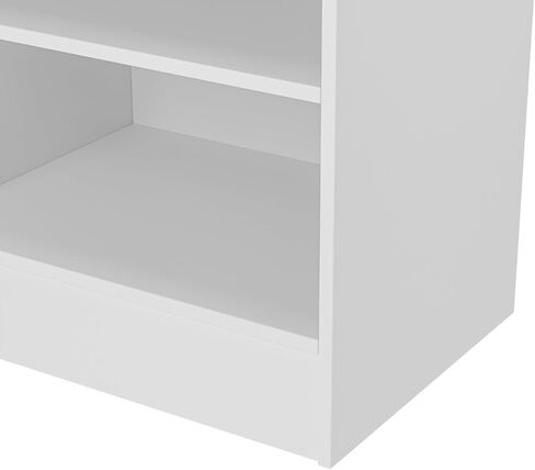 24"W * 18"D * 38"H - Cash Register Stand，Cash Wrap Checkout Desk Counter Stand with Drawer & 2 Tiers Storage for Church, Retail Store, Debate, Shopping Mall in Kuwait