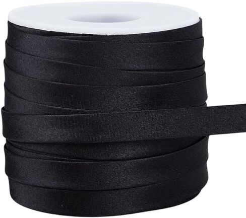 OLYCRAFT 27.3 Yard Olive Satin Blanket Binding Double Fold Satin Bias Tape Ribbon Polyester Quilt Binding Tape Blanket Seam Bindings Sewing Piping Trim for Clothing Sewing Seaming Cheongsam Decor in Saudi Arabia