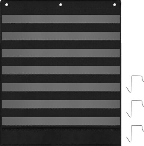 BESARME 7+2 Pockets Standard Pocket Chart for Classroom 7 Daily Schedule Calendar Pocket Chart with 2 Storage Pocket Use Letter Cards Word Wall and Sentence Strips Size: 33.4" x 28" in Saudi Arabia