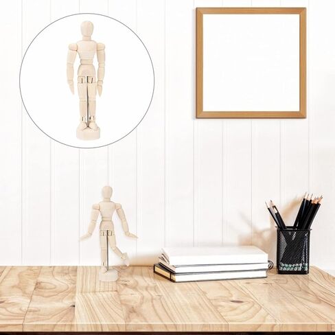 OperItacx 3pcs الفنانين خشبي الشكل ، 4.5 بوصة عارضة أزياء مفاصل مرنة المفاصل للمكتب المنزلي Decorting رسم رسم الرسم in Saudi Arabia