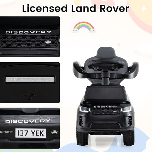 HONEY JOY Ride On Push Car for Toddlers, Licensed Land Rover Ride On Sliding Car w/Handle & Handrails, Music & Lights, Under Seat Storage, No Batteries, Kids Ride On Toys for Boys and Girls (Pink) in Saudi Arabia