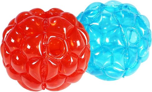 Zhuynxir 2 PC Sumo Balls for Kids ، Kids Wumper Bounce Toys ، Kid Sumo Ball ، Lawn Game Ball for Child Outdoor Team Gaming Play ، 36 Ing ، Blue+Red. in Kuwait