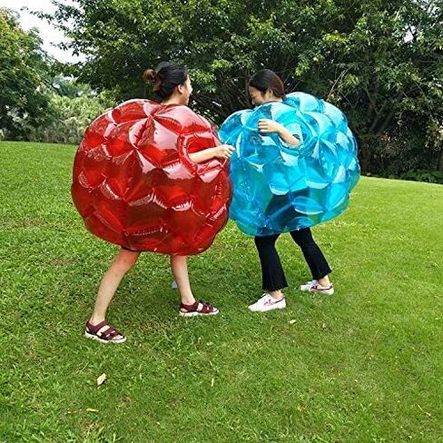 Zhuynxir 2 PC Sumo Balls for Kids ، Kids Wumper Bounce Toys ، Kid Sumo Ball ، Lawn Game Ball for Child Outdoor Team Gaming Play ، 36 Ing ، Blue+Red. in Kuwait