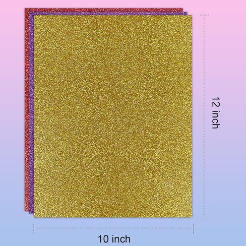 Glitter HTV Heat Transfer Vinyl Bundle - 12 Pack 12 "X10 Glitter HTV Iron on Vinyl for DIY T-Shirts. Glitter Iron on Vinyl, Heat Transfer Vinyl for Cricut - Easy to Cut & Weed Heat in Saudi Arabia