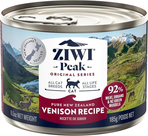 ZIWI Peak Canned Wet Cat Food – All Natural, High Protein, Grain Free, Limited Ingredient, with Superfoods (Rabbit & Lamb, Case of 12, 6.5oz Cans) in Saudi Arabia