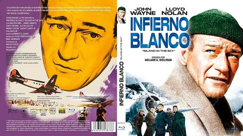 Island in The Sky 1953 Blu-Ray Spain Import Plays in English, John Wayne, Lloyd Nolan, William A. Wellman in Saudi Arabia