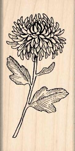 Stamps by Impression Chrysanthemum Rubber Stamp in Saudi Arabia