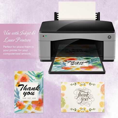 GeoSar 200 ورقة بطاقات البطاقات Cardstock Cardstock Paper Brinter Paper 92 LB 250GSM لبطاقات فهرس طابعة بطاقات البريدية فارغة. in Kuwait