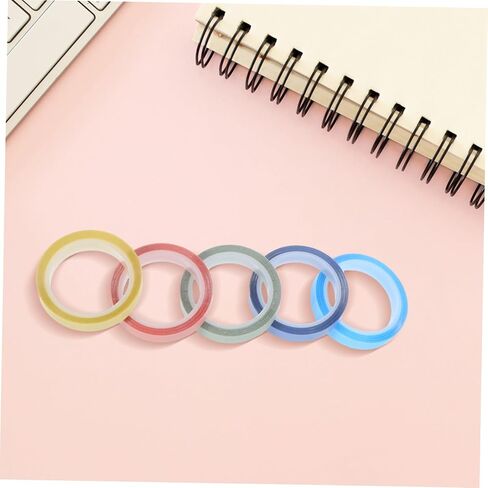 STOBOK 10 Rolls Removable Highlighter Strips for Easy Annotation Clear Sticky Tabs for Books and Notes School Supplies for Students and Office Use in Saudi Arabia