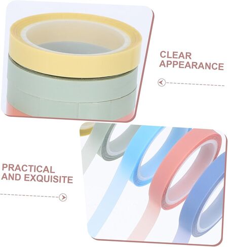 STOBOK 10 Rolls Removable Highlighter Strips for Easy Annotation Clear Sticky Tabs for Books and Notes School Supplies for Students and Office Use in Saudi Arabia