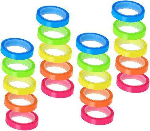 GADPIPARTY 20 ROLLS TRAMPRENT LOCKY TABS Multi Function Abslize أشرطة لتمييز علامات تبويب الكتب لمكتب المدرسة والاستخدام المنزلي in Kuwait