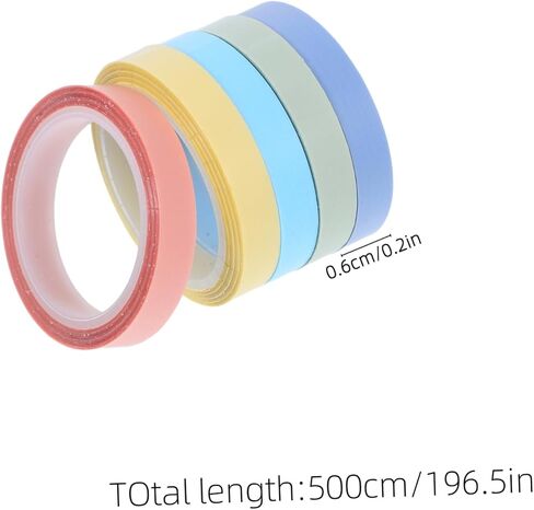 10 Rolls Removable Highlighter Tabs for School Office Supplies Transparent Adhesive Index Markers for Document Annotation in Saudi Arabia