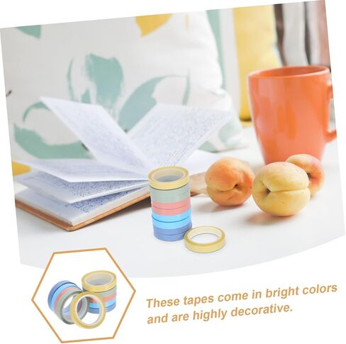 10 Rolls Removable Highlighter Tabs for School Office Supplies Transparent Adhesive Index Markers for Document Annotation in Saudi Arabia