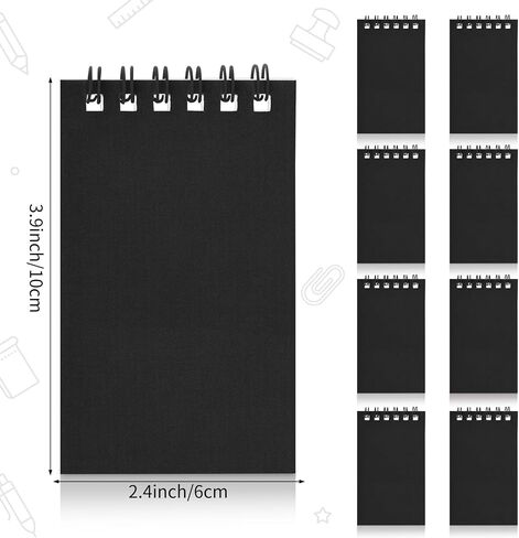 دفتر ملاحظات حلزوني صغير 24 PCS Mini Journal Notebooks تعيين دفاتر غلاف ملونة للأطفال لوازم الحفلات للأطفال مكافآت الفصول الدراسية المعلم in Saudi Arabia