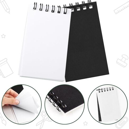 دفتر ملاحظات حلزوني صغير 24 PCS Mini Journal Notebooks تعيين دفاتر غلاف ملونة للأطفال لوازم الحفلات للأطفال مكافآت الفصول الدراسية المعلم in Saudi Arabia
