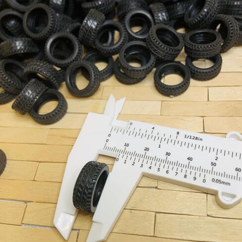 ZEZEFUFU 50PCS 1:32 Car Rubber Tire DIY Model Accessories Models Vehicle Rubber Tire in Saudi Arabia