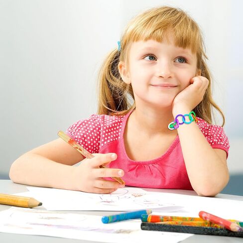 300 PCS حلقات موثق بلاستيكية مرنة ، حلقات أوراق فضفاضة 20 مم للكتب ، وبطاقات الفهرس ، والوثائق والمستلزمات المكتبية مقاطع منظمة متينة لمشاريع المنزل والمدارس والحرف (10 ألوان) in Kuwait