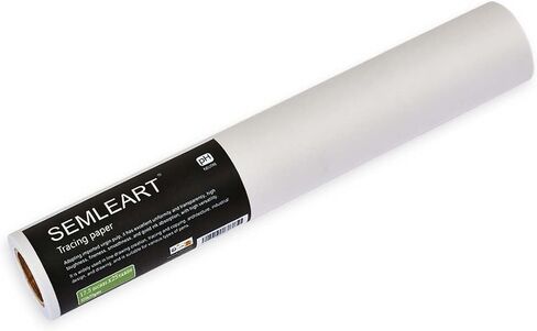 SEMLEART Artit's Tracing Paper roll,32lb/50gsm,12 inch x 25 Yard,Translucent Tracing Paper for Pencil, Marker and Ink - Trace Images, Sketching,Drawing in Kuwait