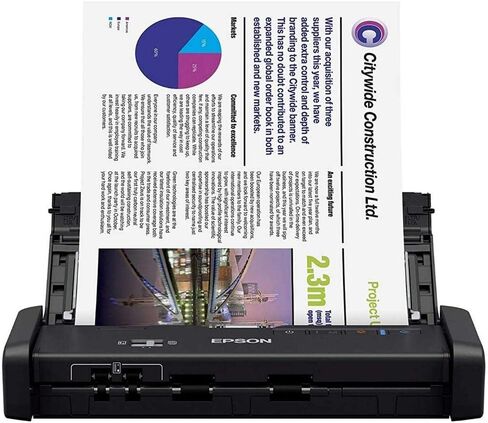 ماسحة الهاتف المحمول Epson DS-320 مع ADF: 25ppm و Twain و ISIS ، ضمان لمدة 3 سنوات in Saudi Arabia
