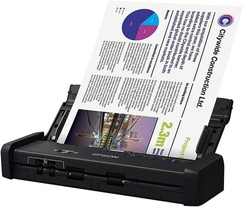 ماسحة الهاتف المحمول Epson DS-320 مع ADF: 25ppm و Twain و ISIS ، ضمان لمدة 3 سنوات in Saudi Arabia